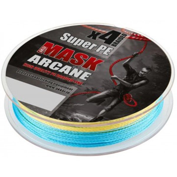 Леска плетеная Akkoi Mask Arcane X4 multi color, 200м/0.12мм