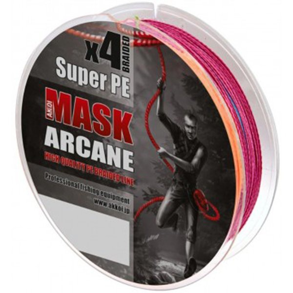 Леска плетеная Akkoi Mask Arcane X4 multi color, 200м/0.28мм