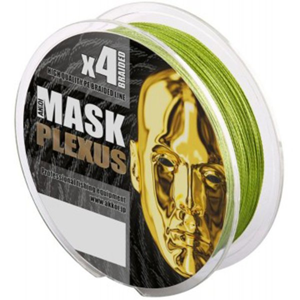 Леска плетеная Akkoi Mask Plexus green, 150м/0.14мм