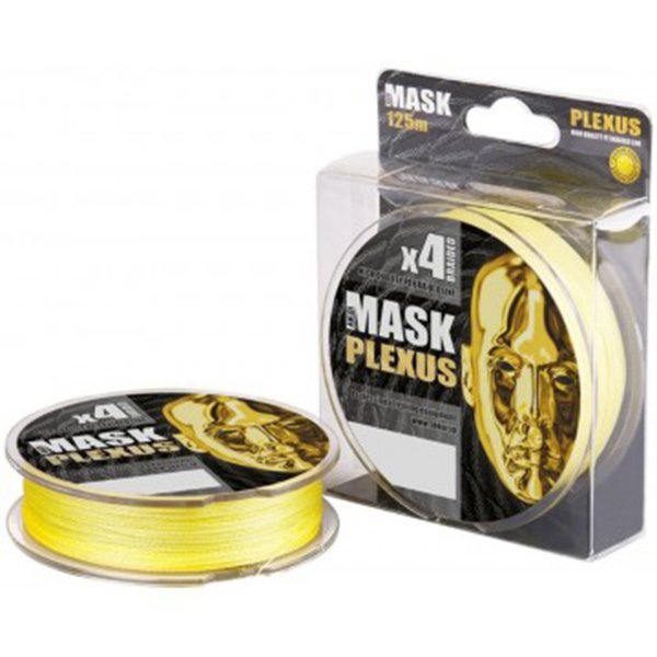 Леска плетеная Akkoi Mask Plexus yellow, 150м/0.40мм