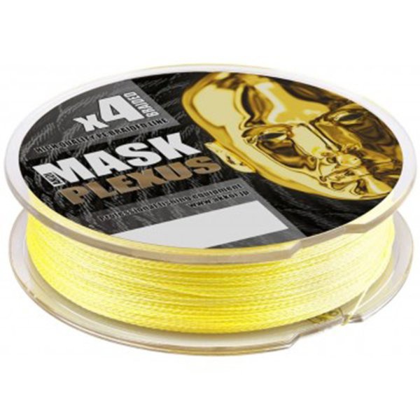 Леска плетеная Akkoi Mask Plexus yellow, 150м/0.44мм
