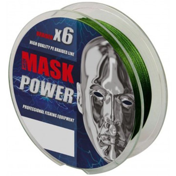 Леска плетеная Akkoi Mask Power X6 dark-green, 150м/0.14мм
