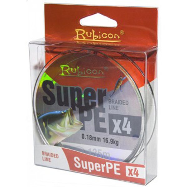 Леска плетеная Rubicon Super PE 4x gray, 135м/0.30мм