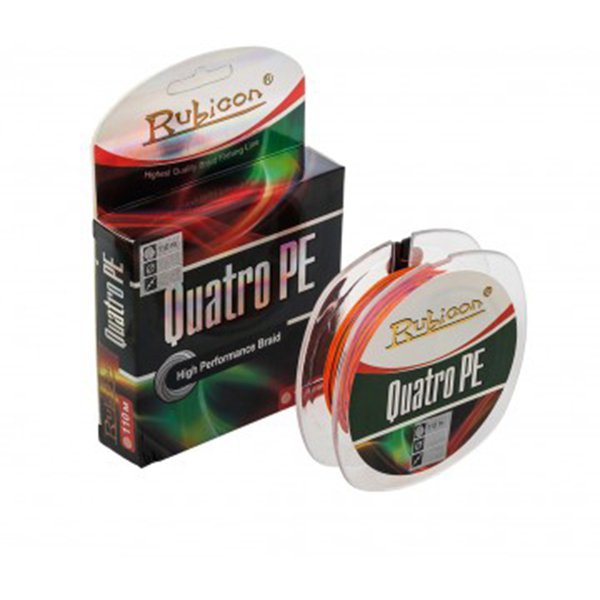 Леска плетеная Rubicon Quatro PE multicolor, 110м/0.25мм