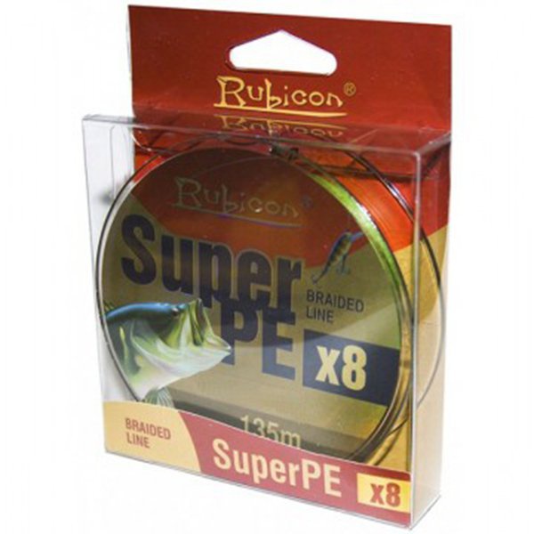 Леска плетеная Rubicon Super PE 8x black, 135м/0.20мм