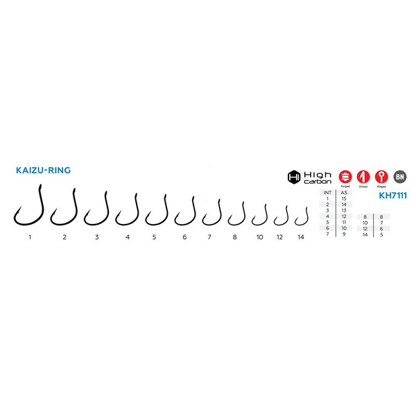 Крючок KOI Kaizu-Ring (BN, 10 шт) №4