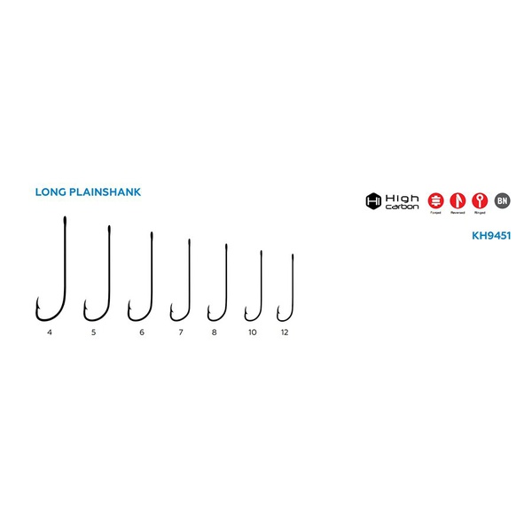 Крючок KOI Long Plainshank (BN, 10 шт) №12