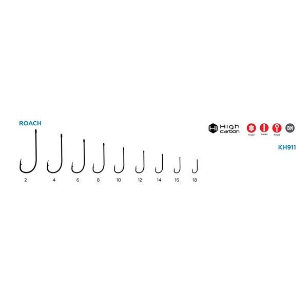 Крючок KOI Roach (BN, 10 шт) №2