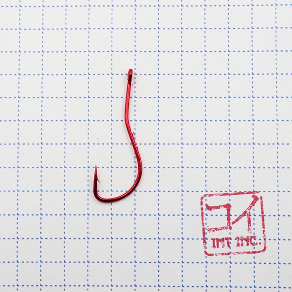 Крючок KOI Round-Ring-2BH (RED, 10 шт) №4