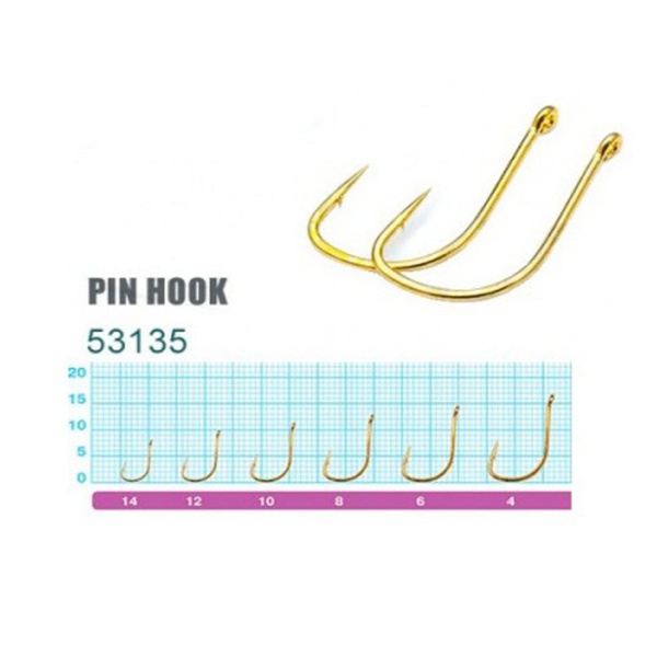 Крючок Owner Pin Hook Gold №8 (9 шт)