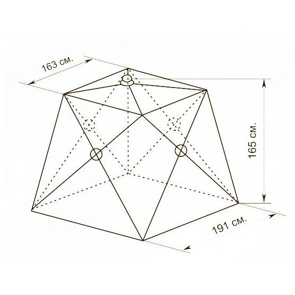 Палатка для зимней рыбалки Canadian Camper Beluga 2 Plus (утепленная)