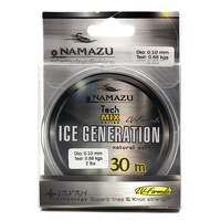 Леска Namazu Ice Generation (прозрачная, 30 м) d-0,1 мм
