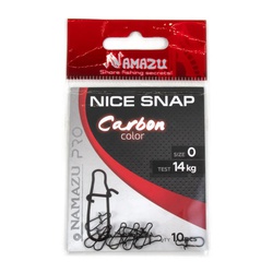 Карабин Namazu Pro Nice Snap (цв. Carbon) р.0 (10 шт)