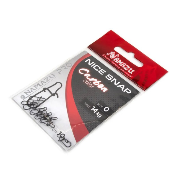 Карабин Namazu Pro Nice Snap (цв. Carbon) р.0 (10 шт)