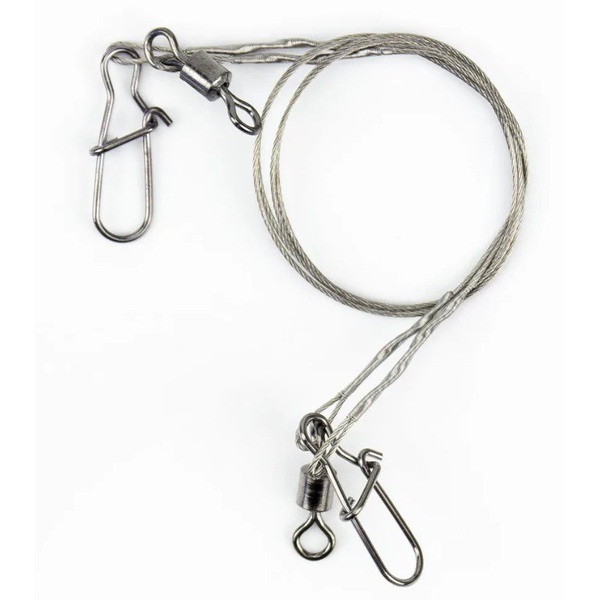 Поводок Namazu Leader 7х7 (сталь, 2 шт) тест 23 кг, 30 см
