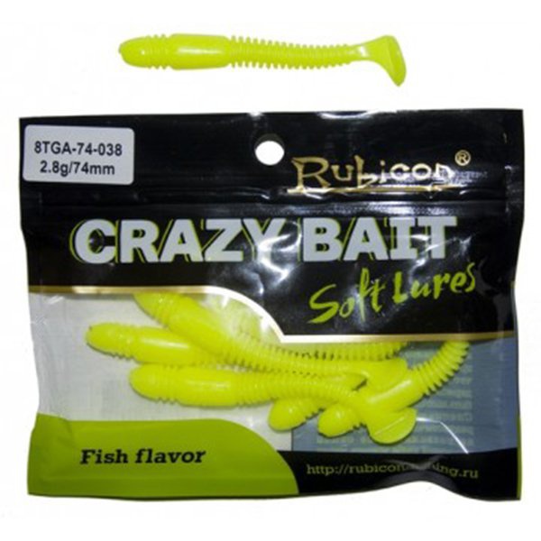 Приманка Rubicon Crazy Bait TGA 74 мм силиконовая (8 шт) 038