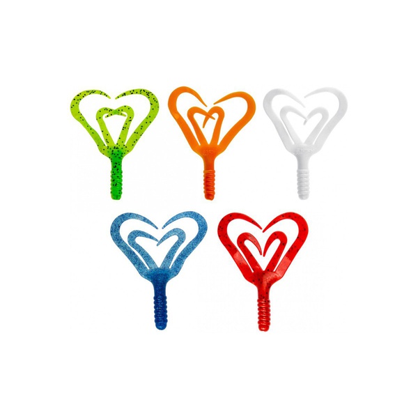 Набор приманок Helios Credo Four tail 3,35"/8,5 см MIX