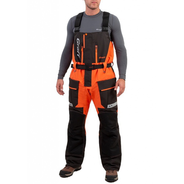 Костюм зимний Graff 215-О-В-11 (поплавок) чёрно-оранжевый