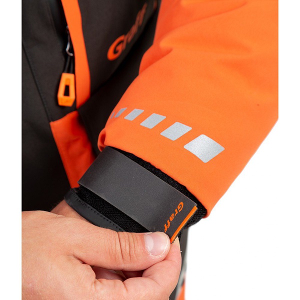 Костюм зимний Graff 215-О-В-11 (поплавок) чёрно-оранжевый