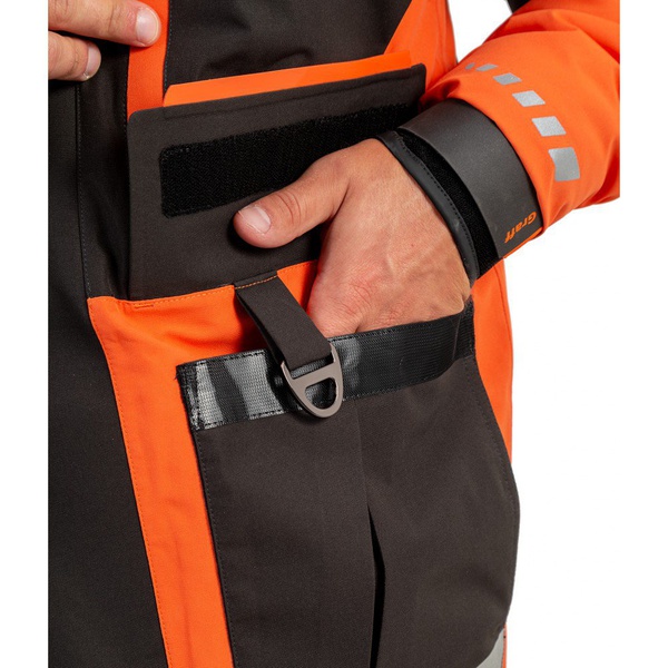 Костюм зимний Graff 215-О-В-11 (поплавок) чёрно-оранжевый