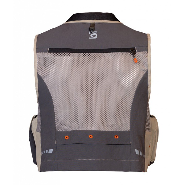 Жилет рыболовный Graff 329-1 бежевый с серым с сеткой