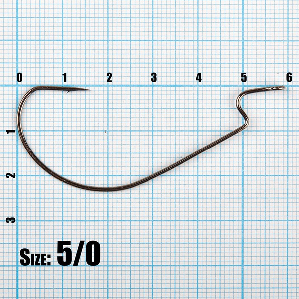 Крючок офсетный Akkoi Triumph Invincible №5/0; 4 шт