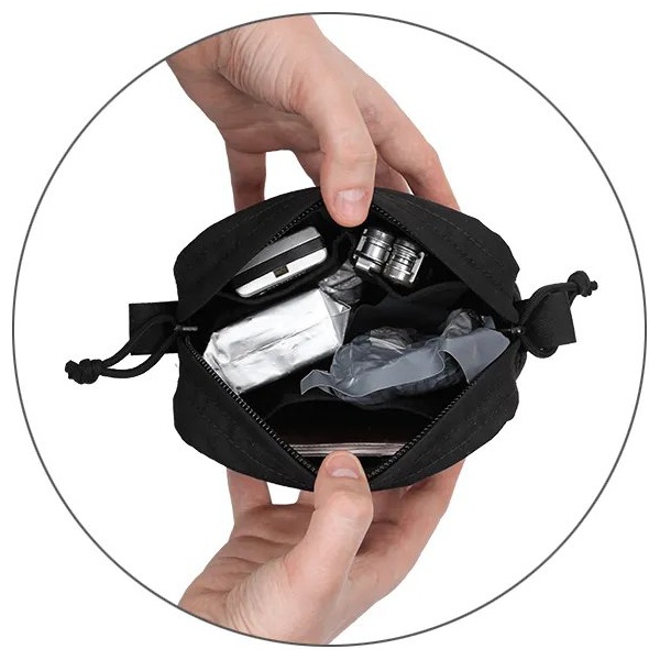 Подсумок Сплав утилитарный на молнии 4x2 черный