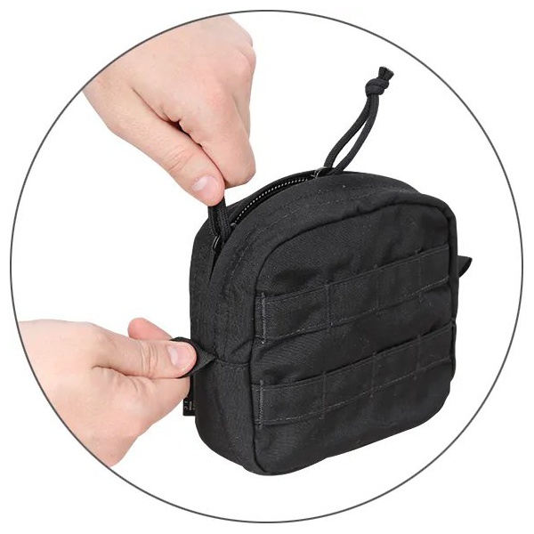 Подсумок Сплав утилитарный на молнии 4x2 черный