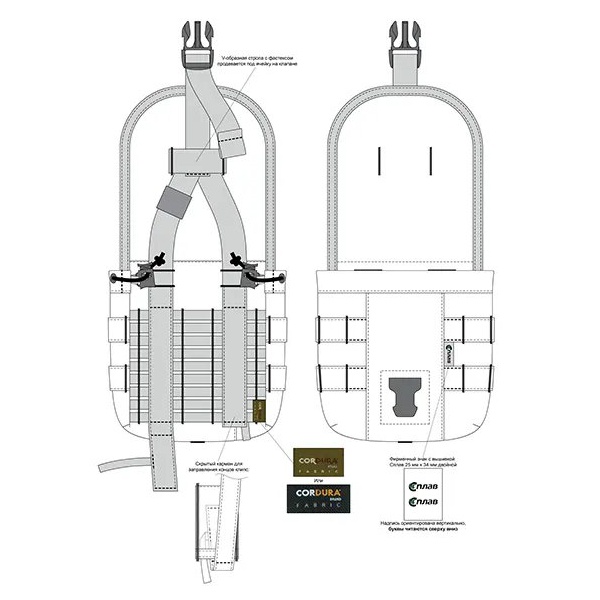 Подсумок Сплав для одноквартовой фляги (универсальный) coyote brown