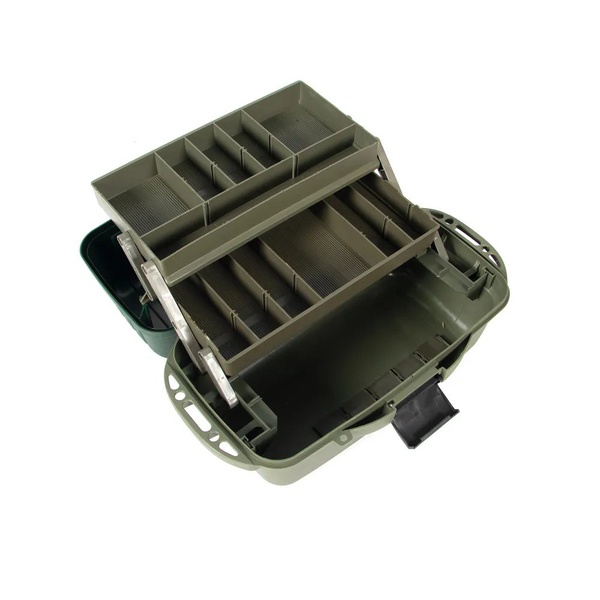 Ящик рыболовный Следопыт с 2-мя подъемными полками