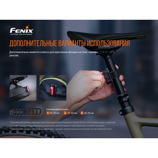 Велофара задняя Fenix BC05R V2.0