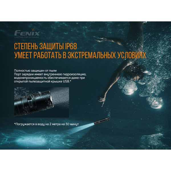 Набор Fenix PD36R LED Flashlight + E01 V2.0