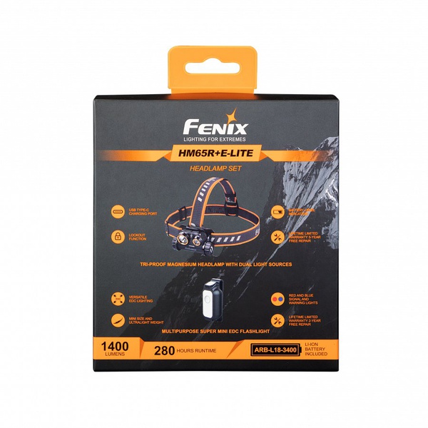 Набор Fenix HM65R LED Headlight + E-LITE