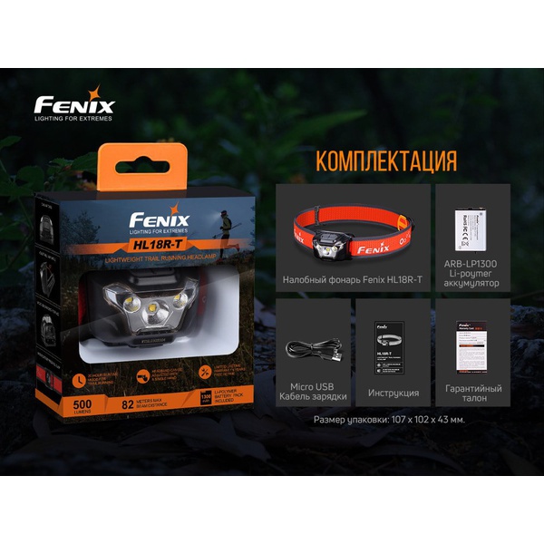Фонарь налобный Fenix HL18RT