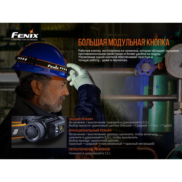 Фонарь налобный Fenix HM70R