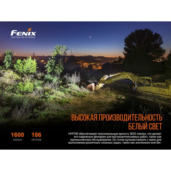 Фонарь налобный Fenix HM70R