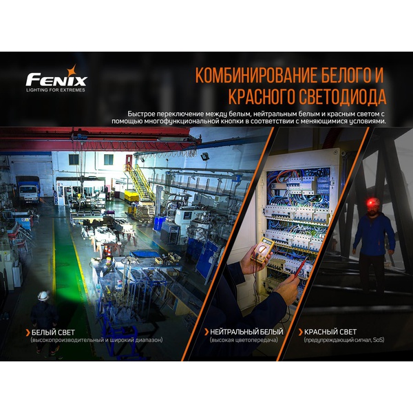 Фонарь налобный Fenix HM70R