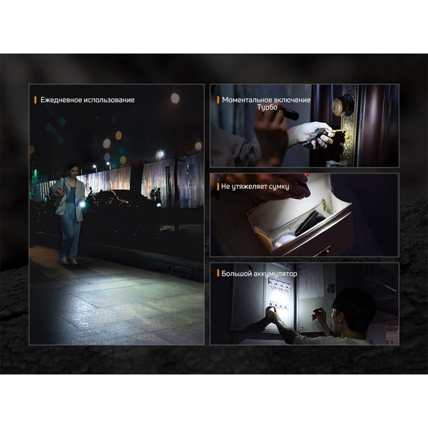 Фонарь Fenix E05R зеленый