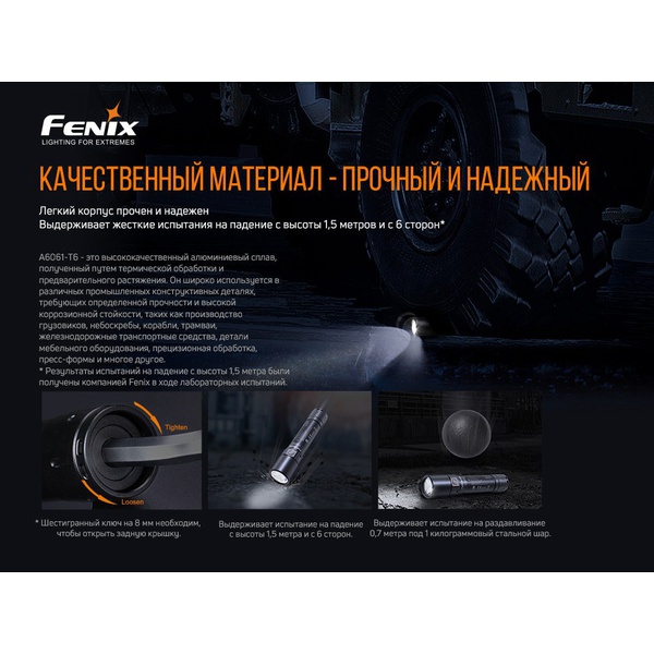 Фонарь Fenix WF30RE