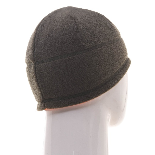 Шапка Huntsman двусторонняя (флис) хаки/оранжевый