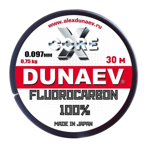 Леска Dunaev Fluorocarbon 30 м 0,097 мм