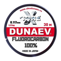 Леска Dunaev Fluorocarbon 30 м 0,117 мм