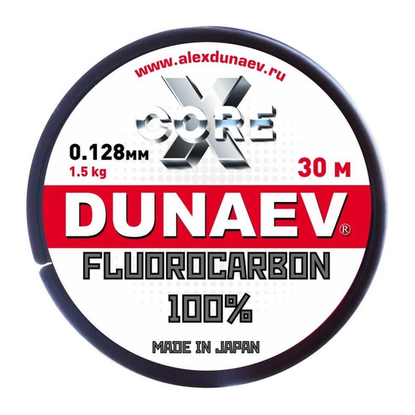 Леска Dunaev Fluorocarbon 30 м 0,128 мм