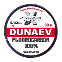 Леска Dunaev Fluorocarbon 30 м 0,148 мм