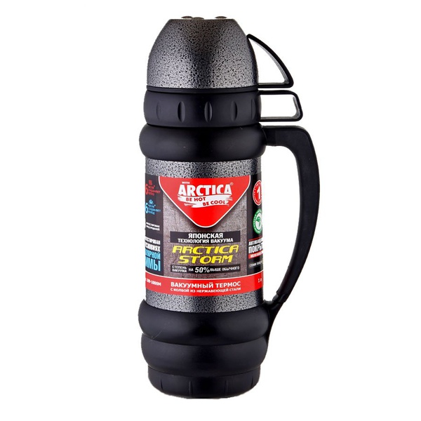 Термос Арктика 109М Storm чёрный, 1,8 л