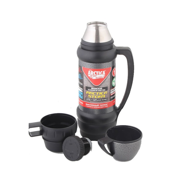 Термос Арктика 109М Storm чёрный, 1,8 л