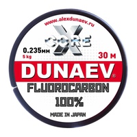 Леска Dunaev Fluorocarbon 30 м 0,235 мм