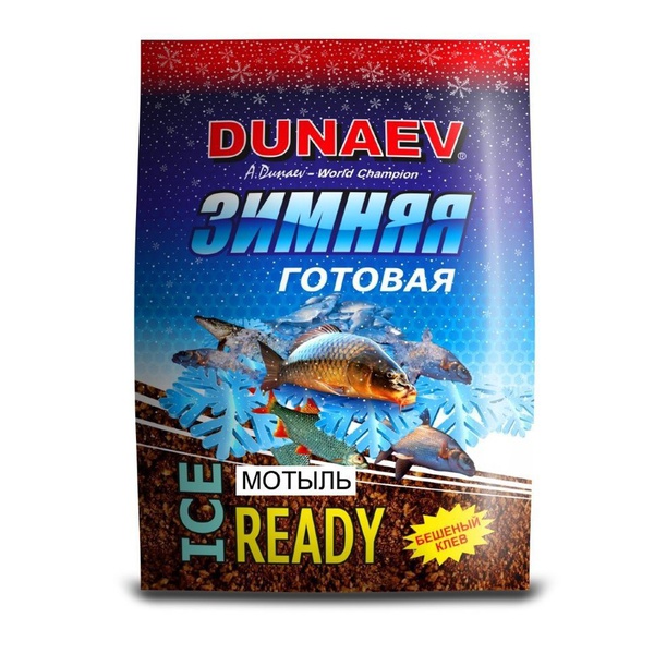 Прикормка Dunaev iCe-Ready 0,5 кг Мотыль