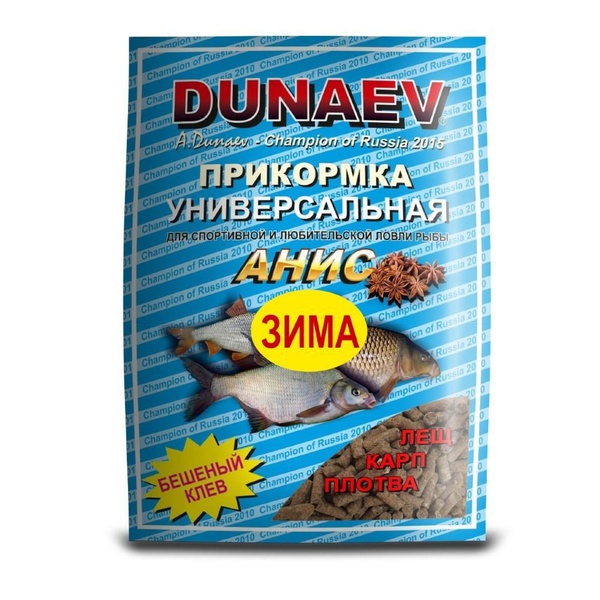 Прикормка Dunaev iCe-Классика 0,75 кг (гранулы) Анис