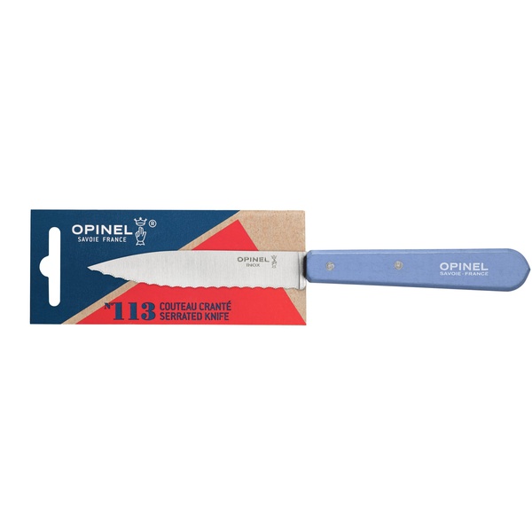 Нож столовый Opinel №113 (блистер) синий